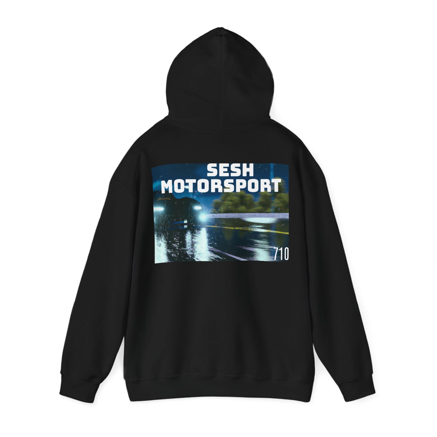 Sesh Motor-Sport Night Drive Collection Unisex Heavy Blend™ Hooded Sweatshirt