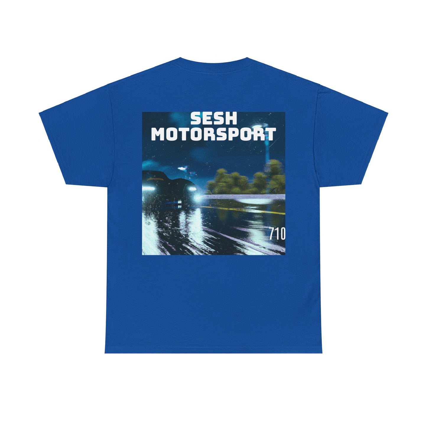 Sesh Motor-Sport Night Drive Collection Unisex Heavy Cotton Tee