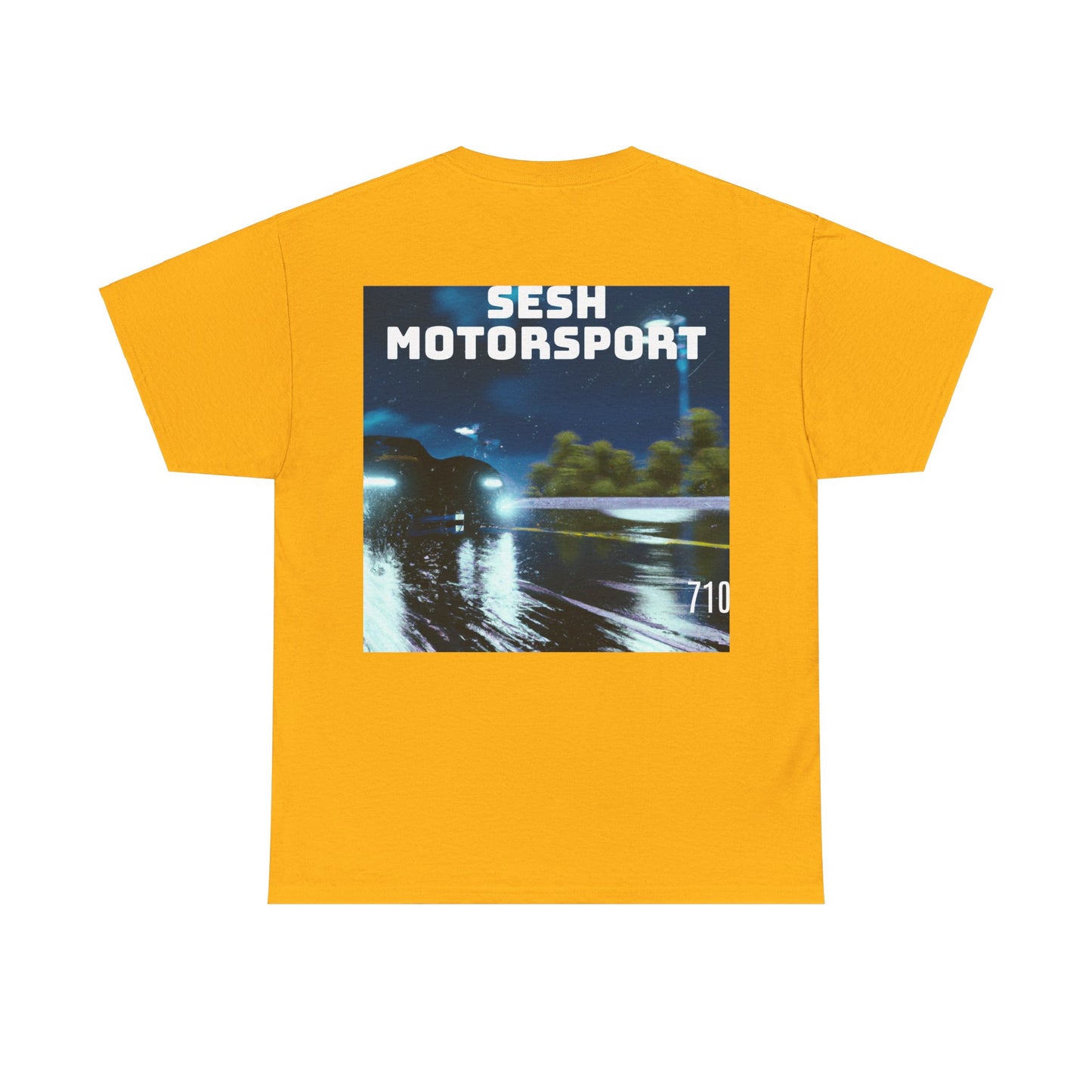 Sesh Motor-Sport Night Drive Collection Unisex Heavy Cotton Tee