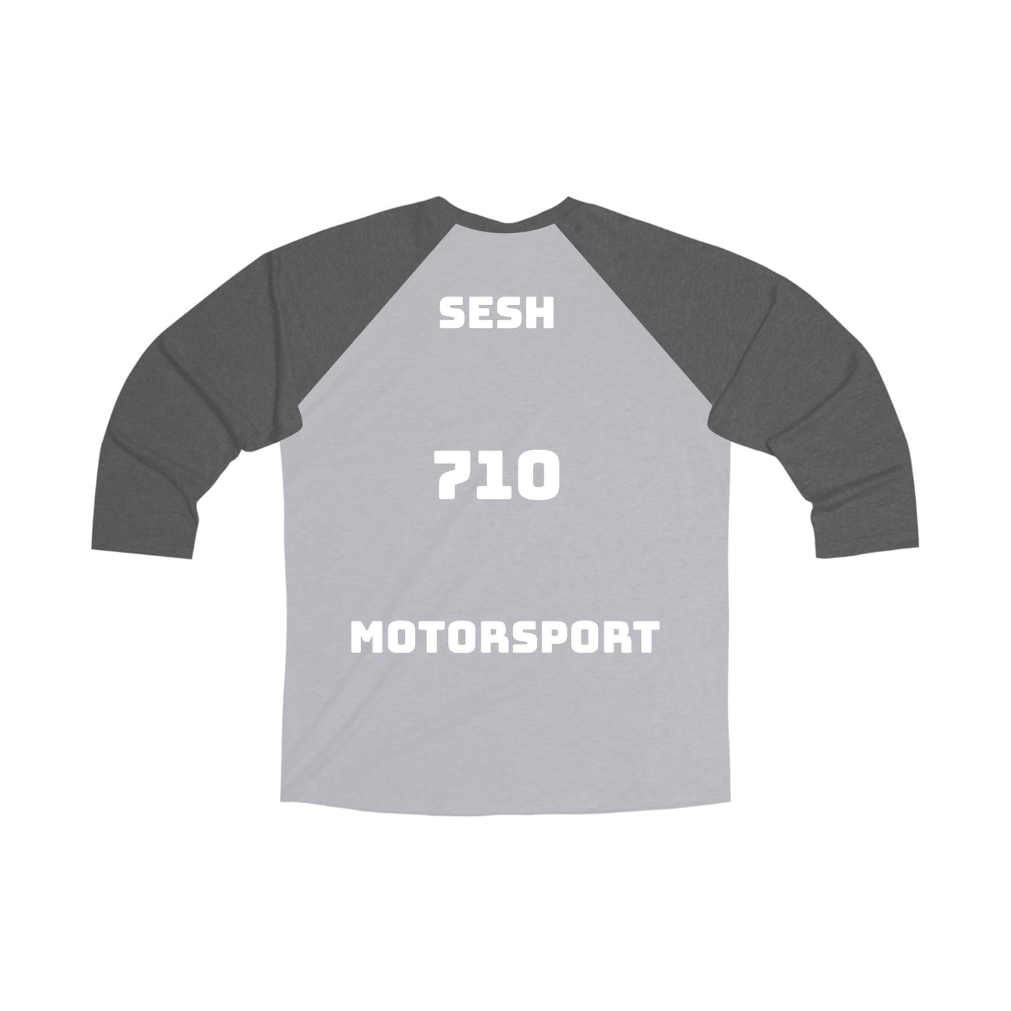 Sesh Motor-Sport Baseball Unisex Tri-Blend 3\4 Raglan Tee