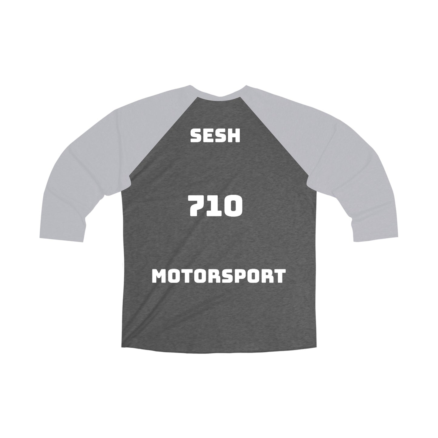 Sesh Motor-Sport Baseball Unisex Tri-Blend 3\4 Raglan Tee