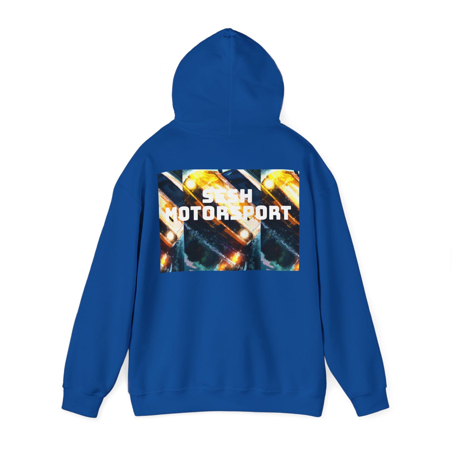 Sesh Motor-Sport Night Drive Collection Unisex Heavy Blend™ Hooded Sweatshirt