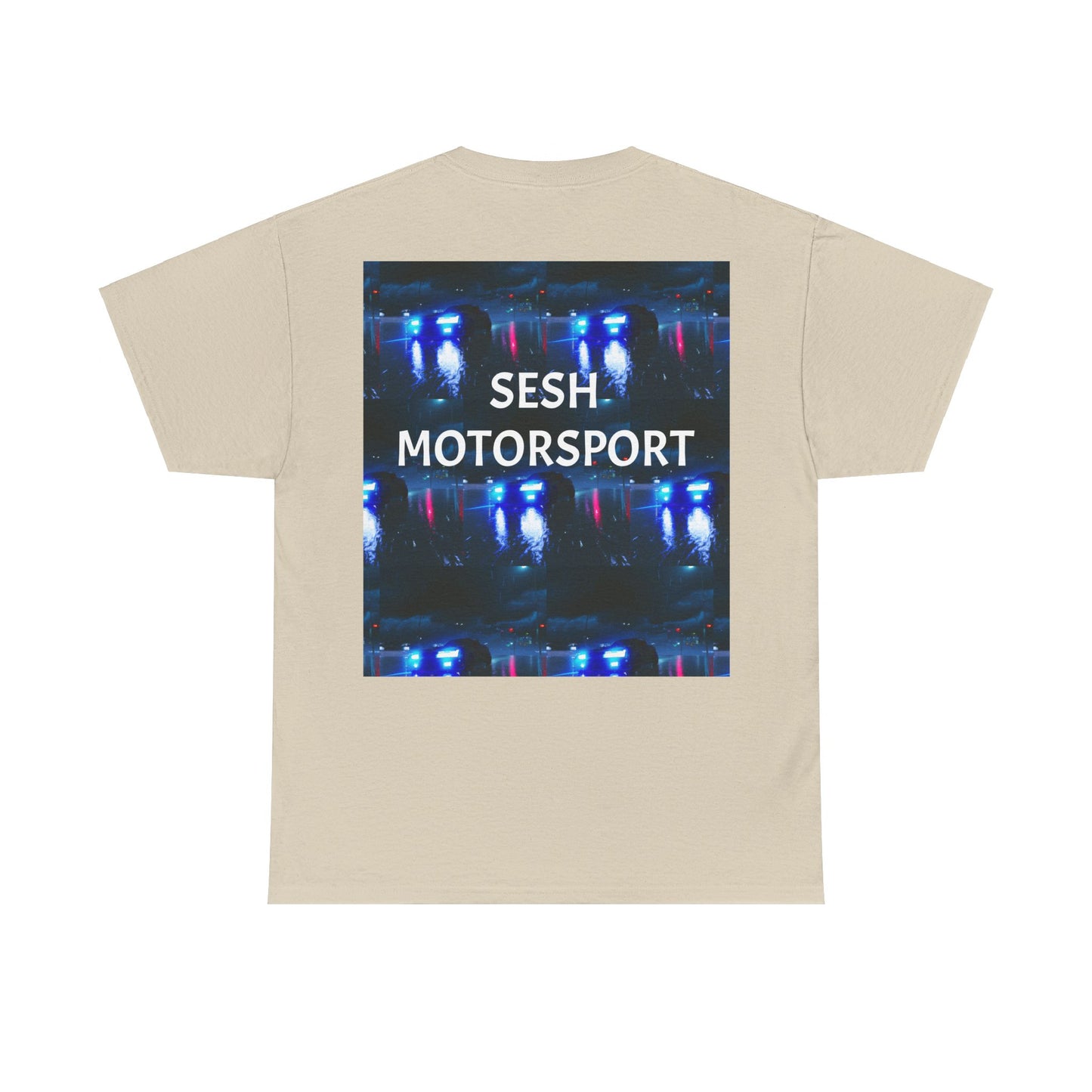 Sesh Motor-Sport Night Drive Collection Unisex Heavy Cotton Tee