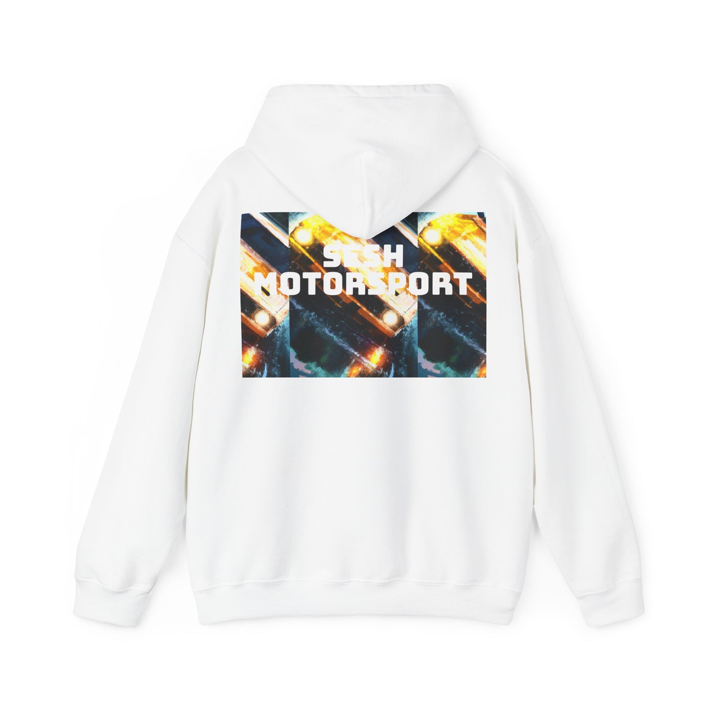 Sesh Motor-Sport Night Drive Collection Unisex Heavy Blend™ Hooded Sweatshirt