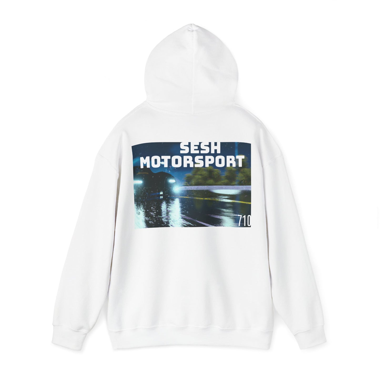 Sesh Motor-Sport Night Drive Collection Unisex Heavy Blend™ Hooded Sweatshirt