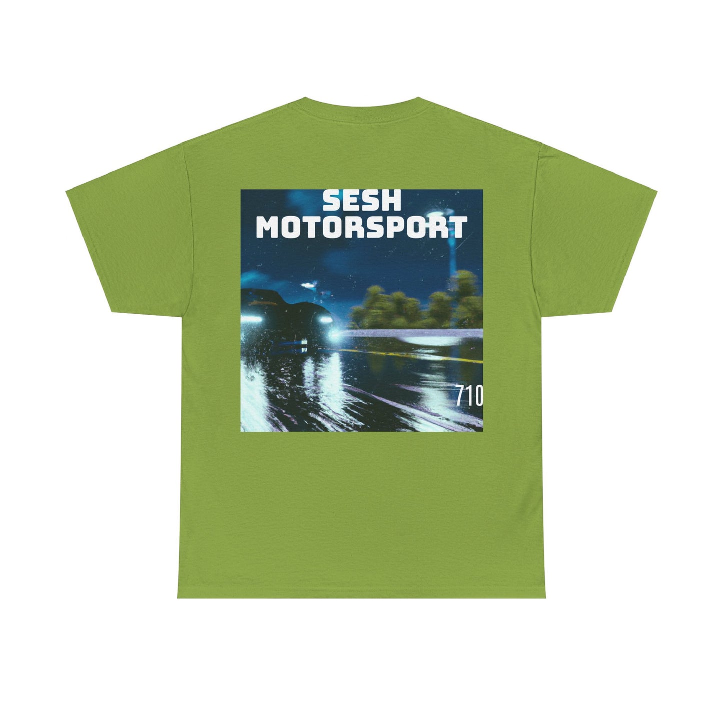 Sesh Motor-Sport Night Drive Collection Unisex Heavy Cotton Tee
