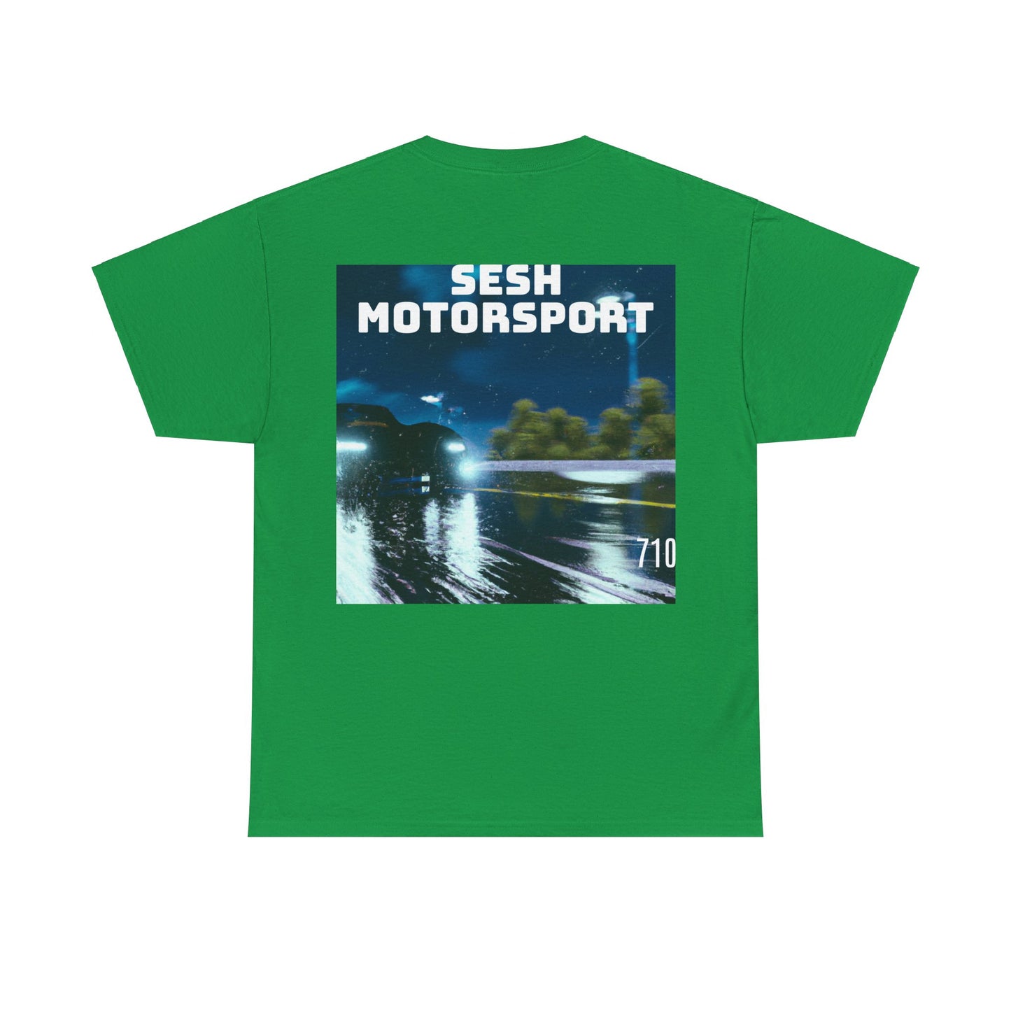 Sesh Motor-Sport Night Drive Collection Unisex Heavy Cotton Tee