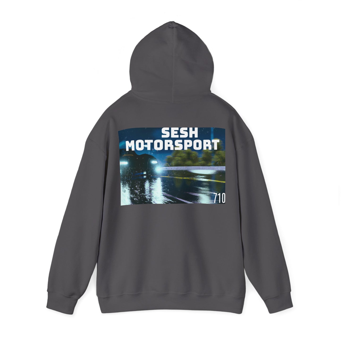 Sesh Motor-Sport Night Drive Collection Unisex Heavy Blend™ Hooded Sweatshirt