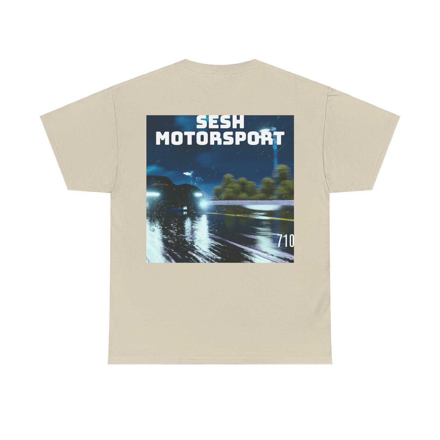 Sesh Motor-Sport Night Drive Collection Unisex Heavy Cotton Tee