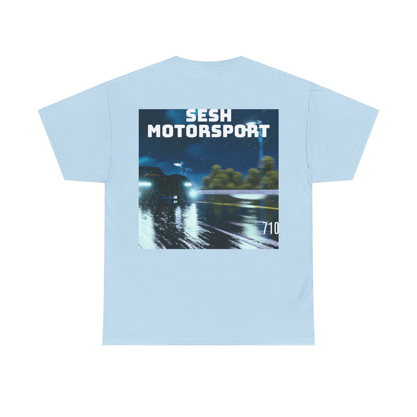 Sesh Motor-Sport Night Drive Collection Unisex Heavy Cotton Tee