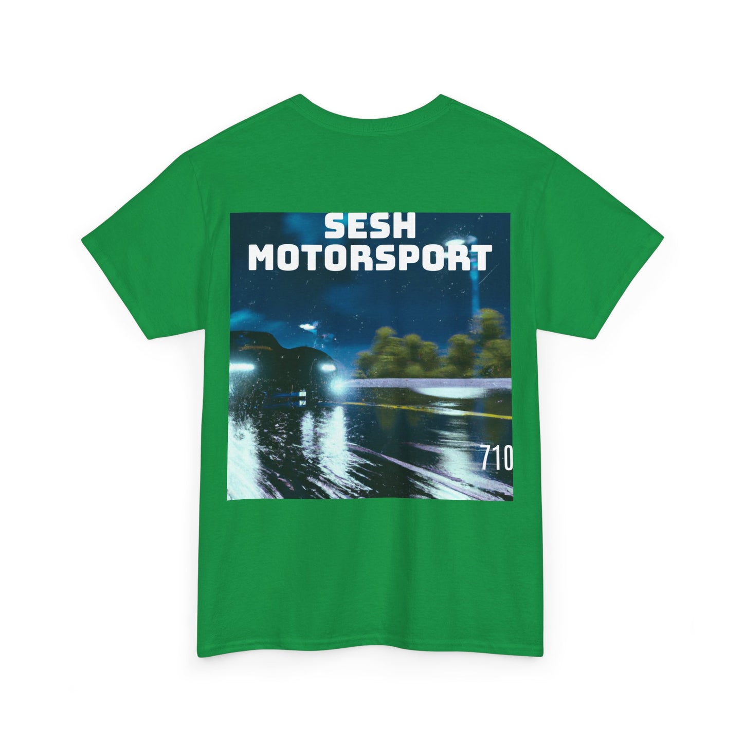Sesh Motor-Sport Night Drive Collection Unisex Heavy Cotton Tee