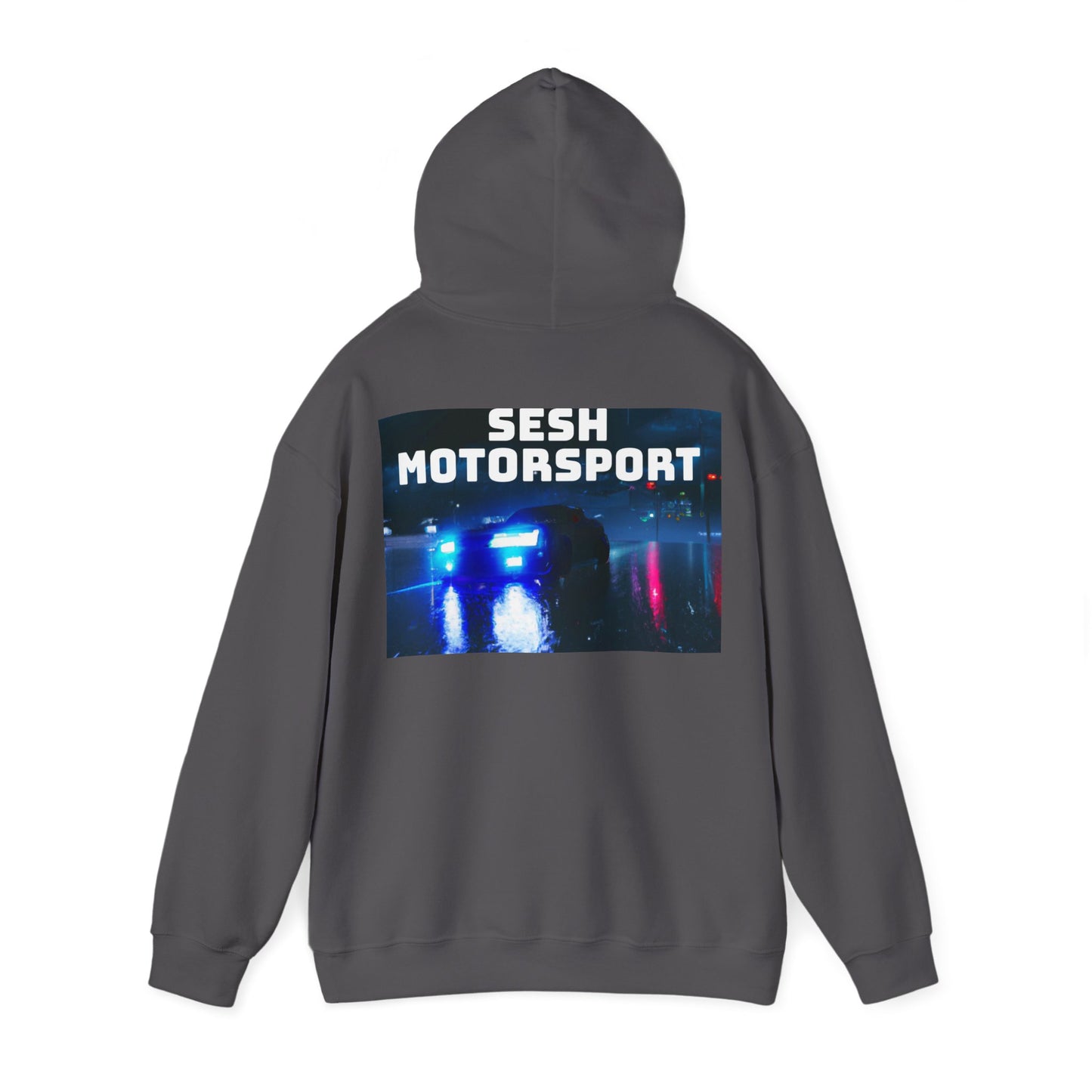 Sesh Motor-Sport Night Drive Collection Unisex Heavy Blend™ Hooded Sweatshirt