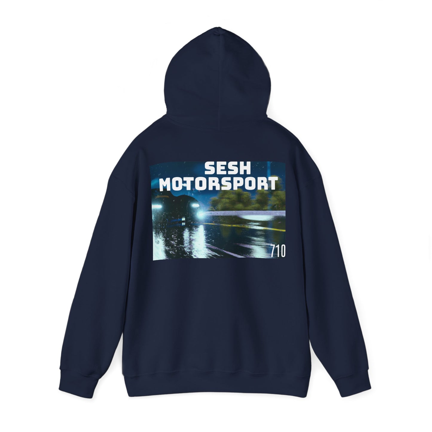 Sesh Motor-Sport Night Drive Collection Unisex Heavy Blend™ Hooded Sweatshirt