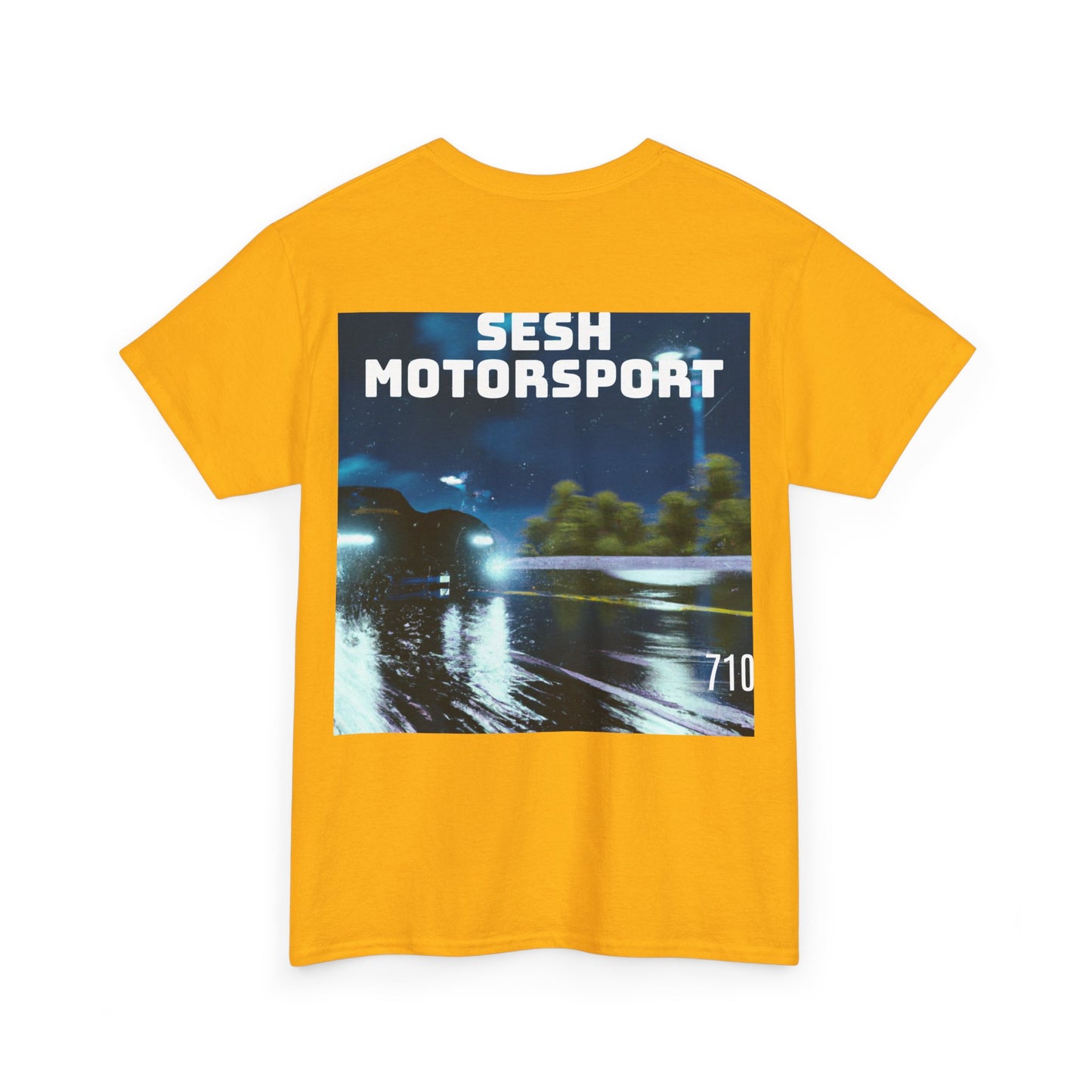 Sesh Motor-Sport Night Drive Collection Unisex Heavy Cotton Tee