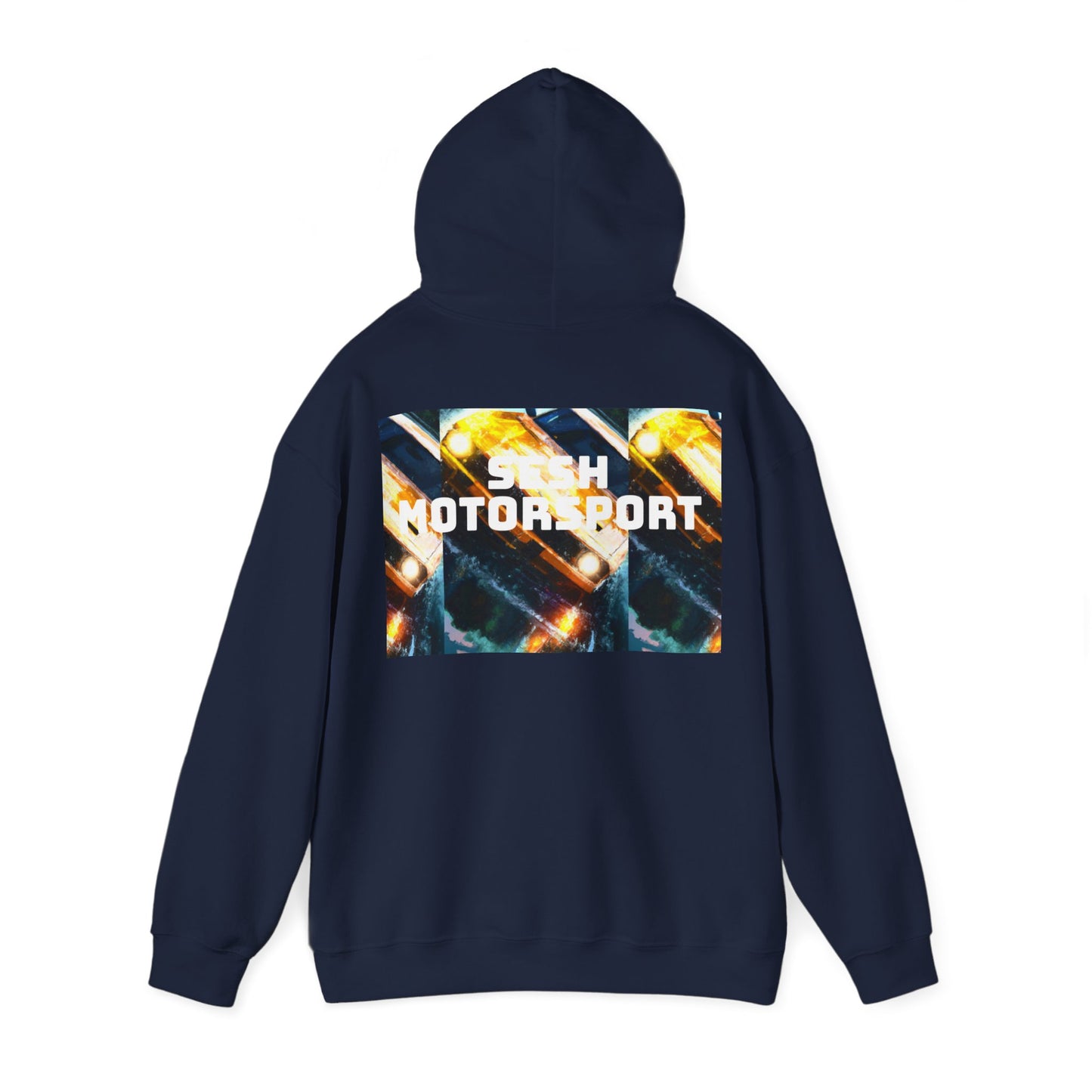Sesh Motor-Sport Night Drive Collection Unisex Heavy Blend™ Hooded Sweatshirt
