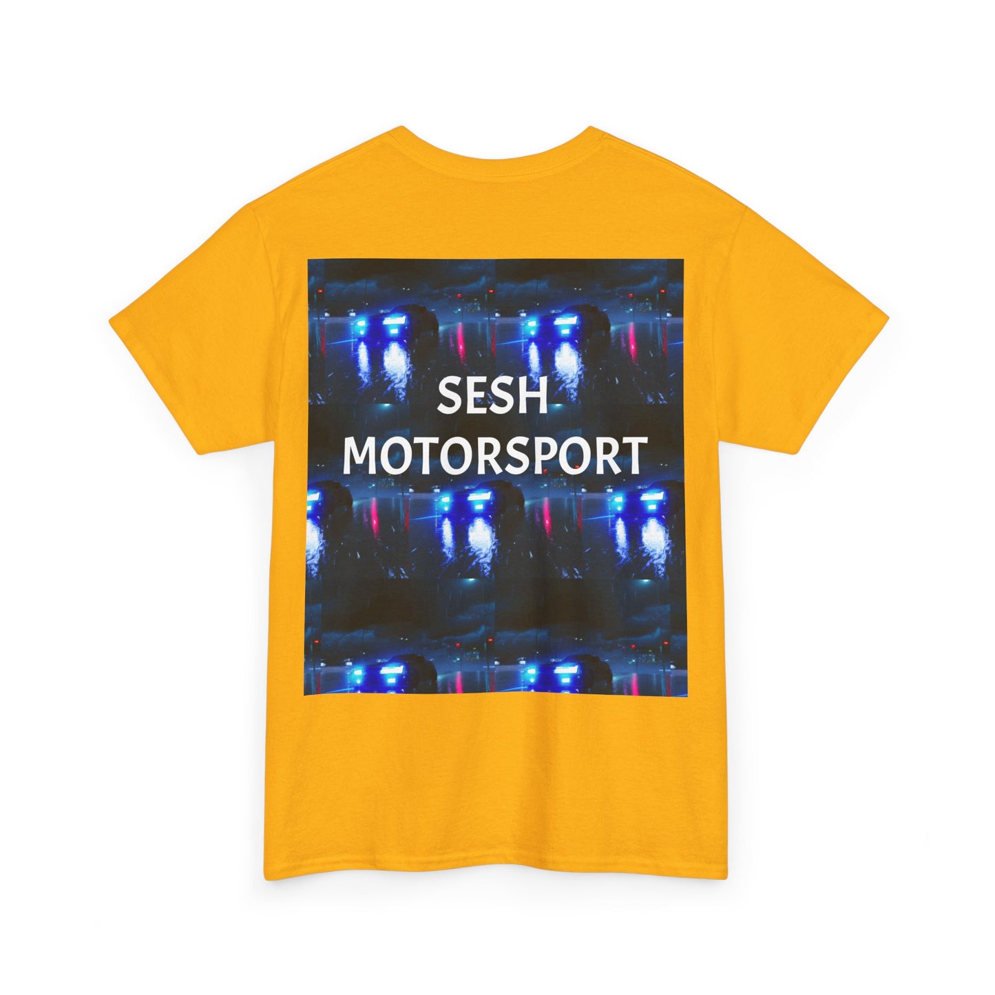 Sesh Motor-Sport Night Drive Collection Unisex Heavy Cotton Tee
