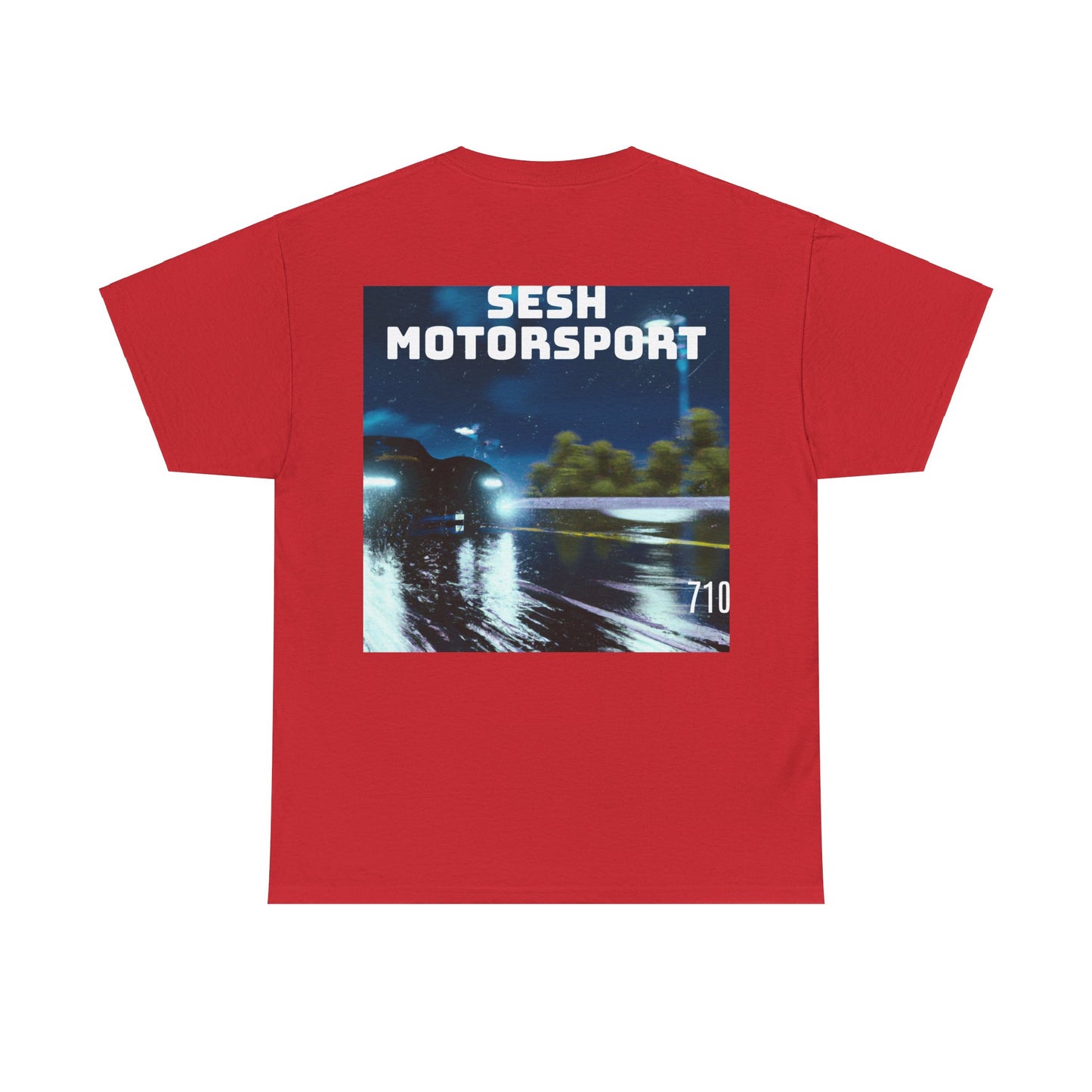 Sesh Motor-Sport Night Drive Collection Unisex Heavy Cotton Tee