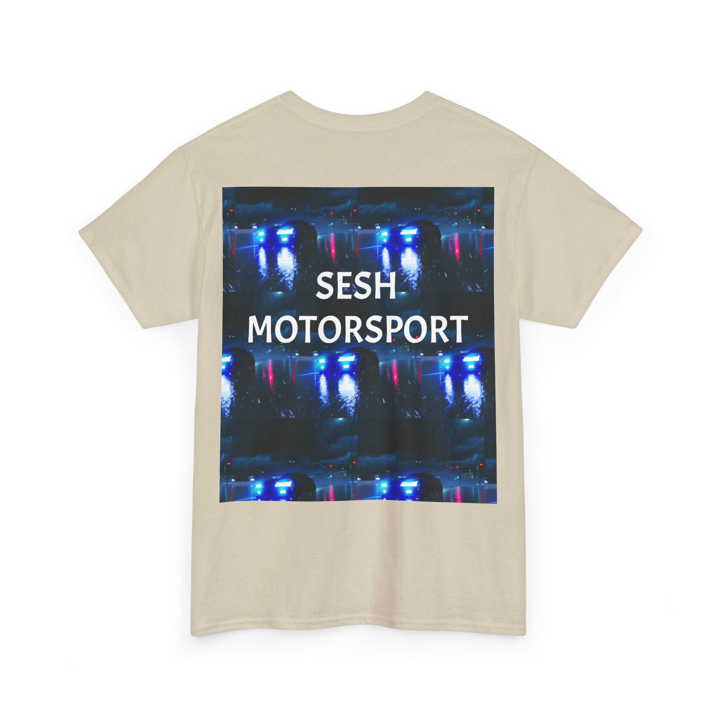 Sesh Motor-Sport Night Drive Collection Unisex Heavy Cotton Tee
