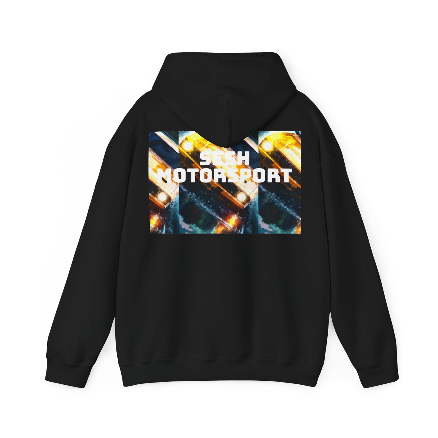Sesh Motor-Sport Night Drive Collection Unisex Heavy Blend™ Hooded Sweatshirt