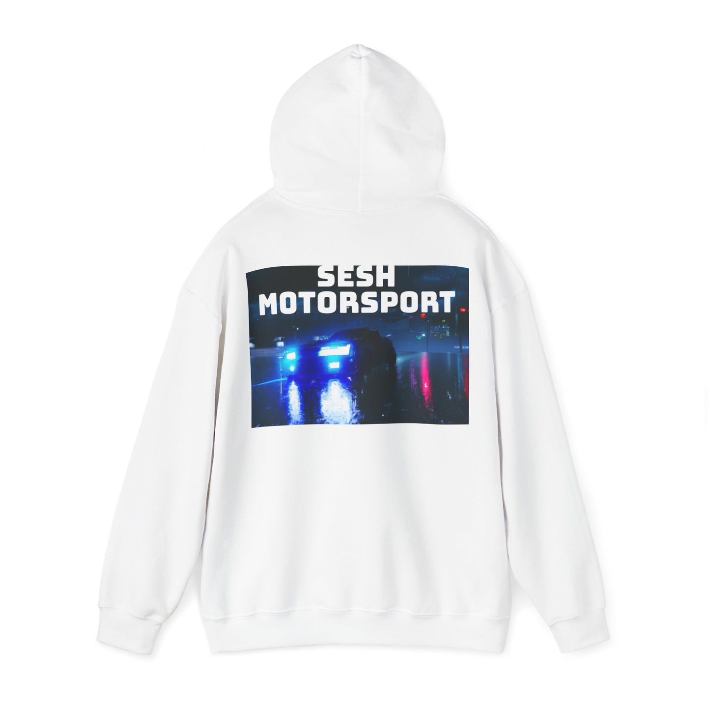 Sesh Motor-Sport Night Drive Collection Unisex Heavy Blend™ Hooded Sweatshirt