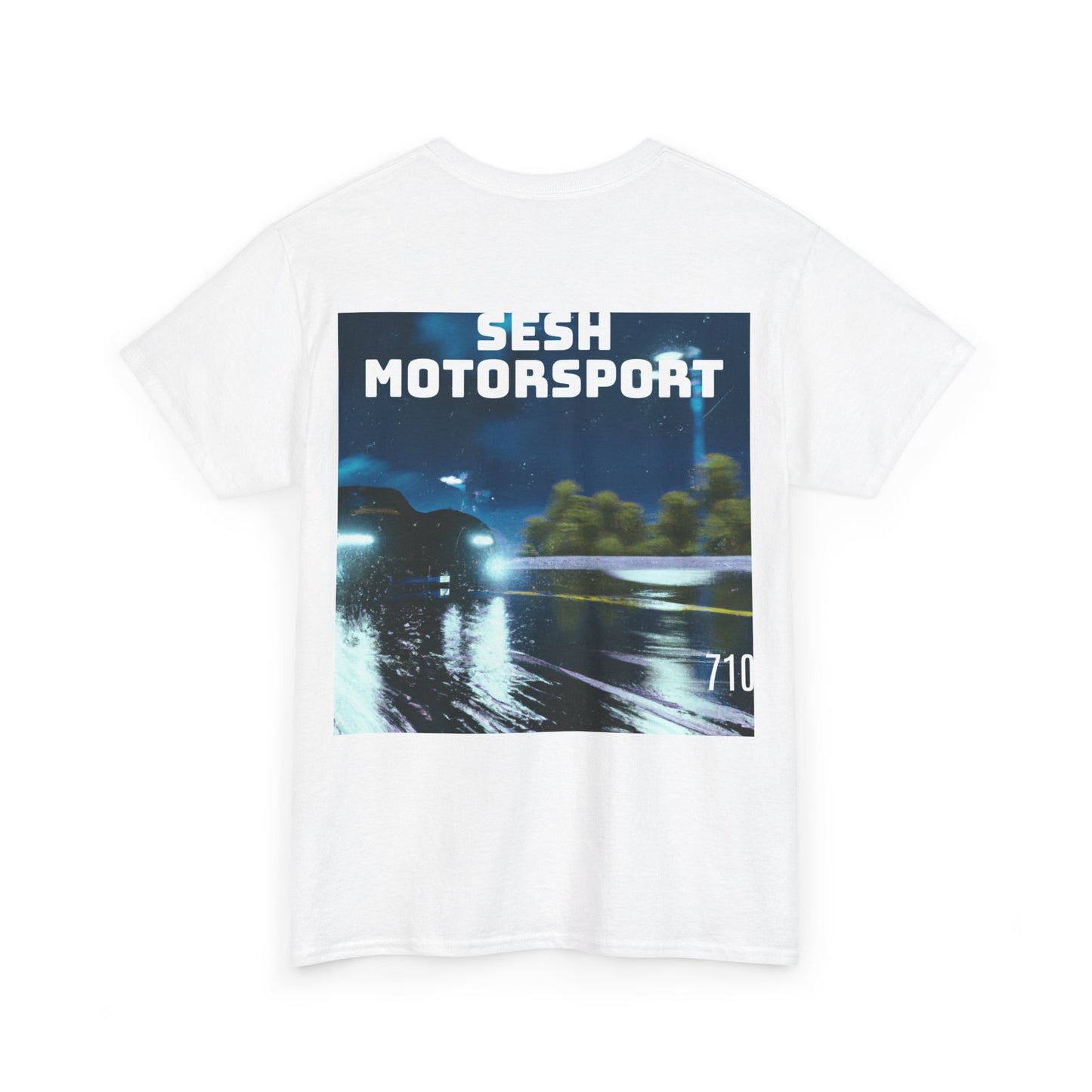 Sesh Motor-Sport Night Drive Collection Unisex Heavy Cotton Tee