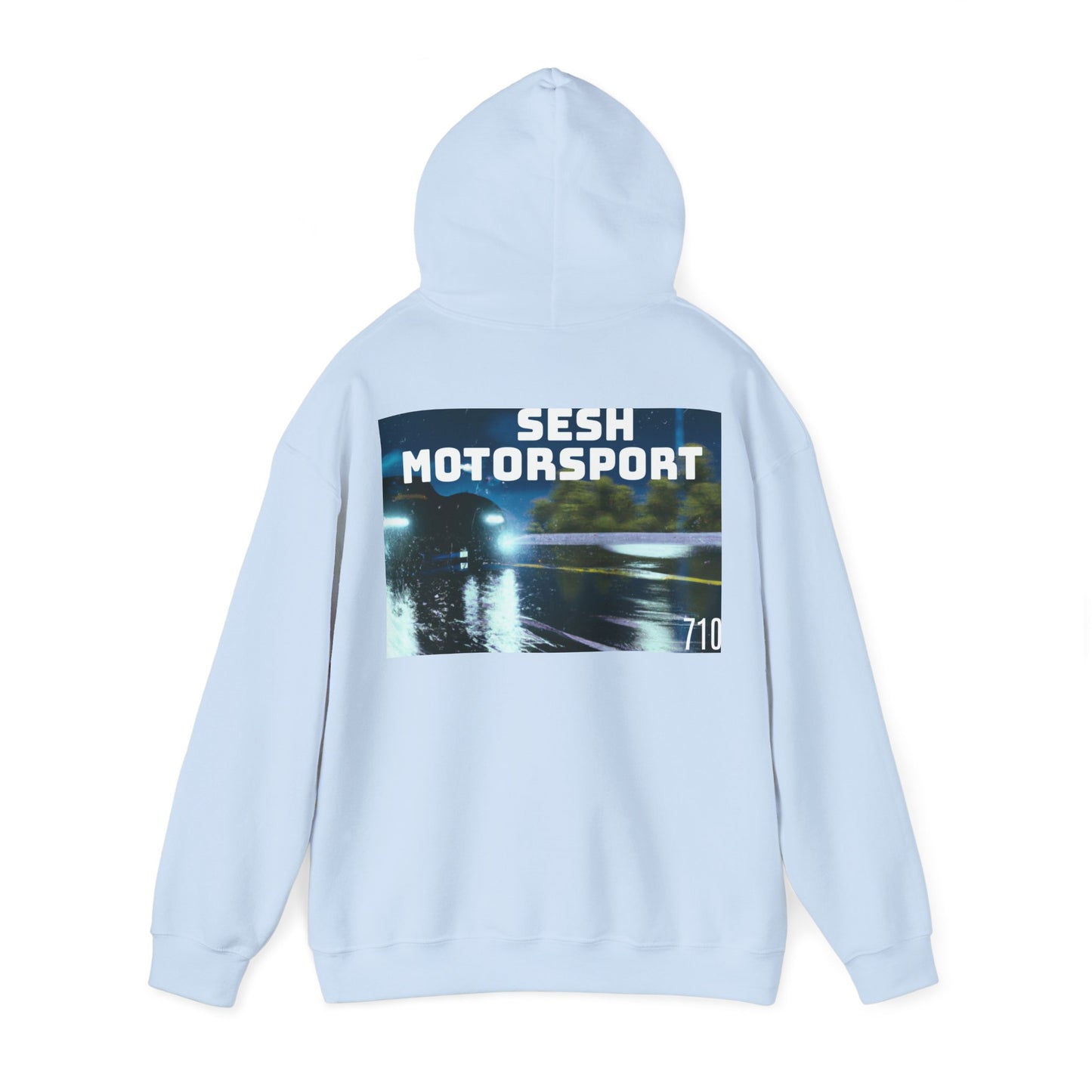 Sesh Motor-Sport Night Drive Collection Unisex Heavy Blend™ Hooded Sweatshirt