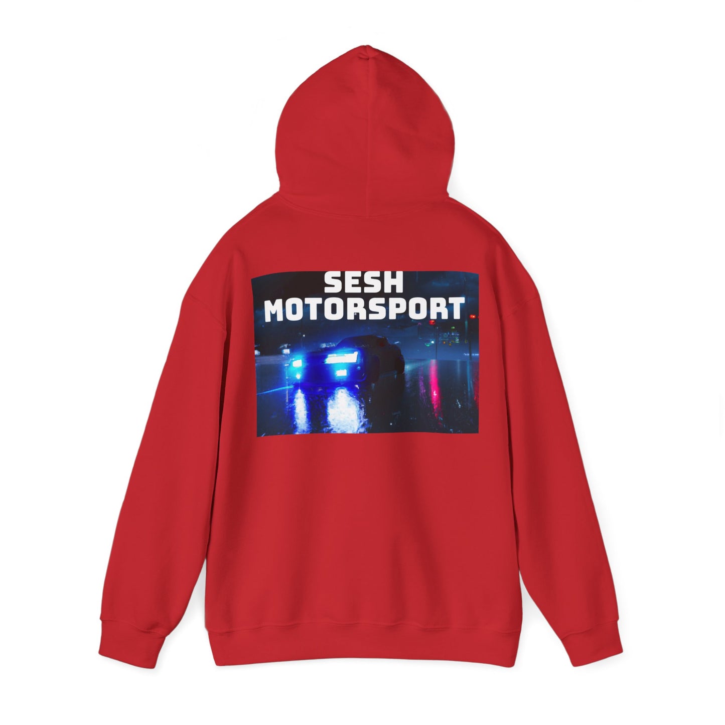 Sesh Motor-Sport Night Drive Collection Unisex Heavy Blend™ Hooded Sweatshirt