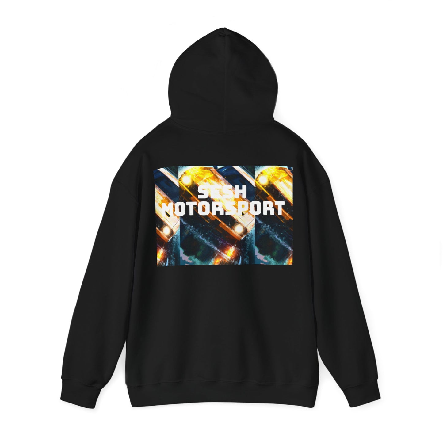 Sesh Motor-Sport Night Drive Collection Unisex Heavy Blend™ Hooded Sweatshirt