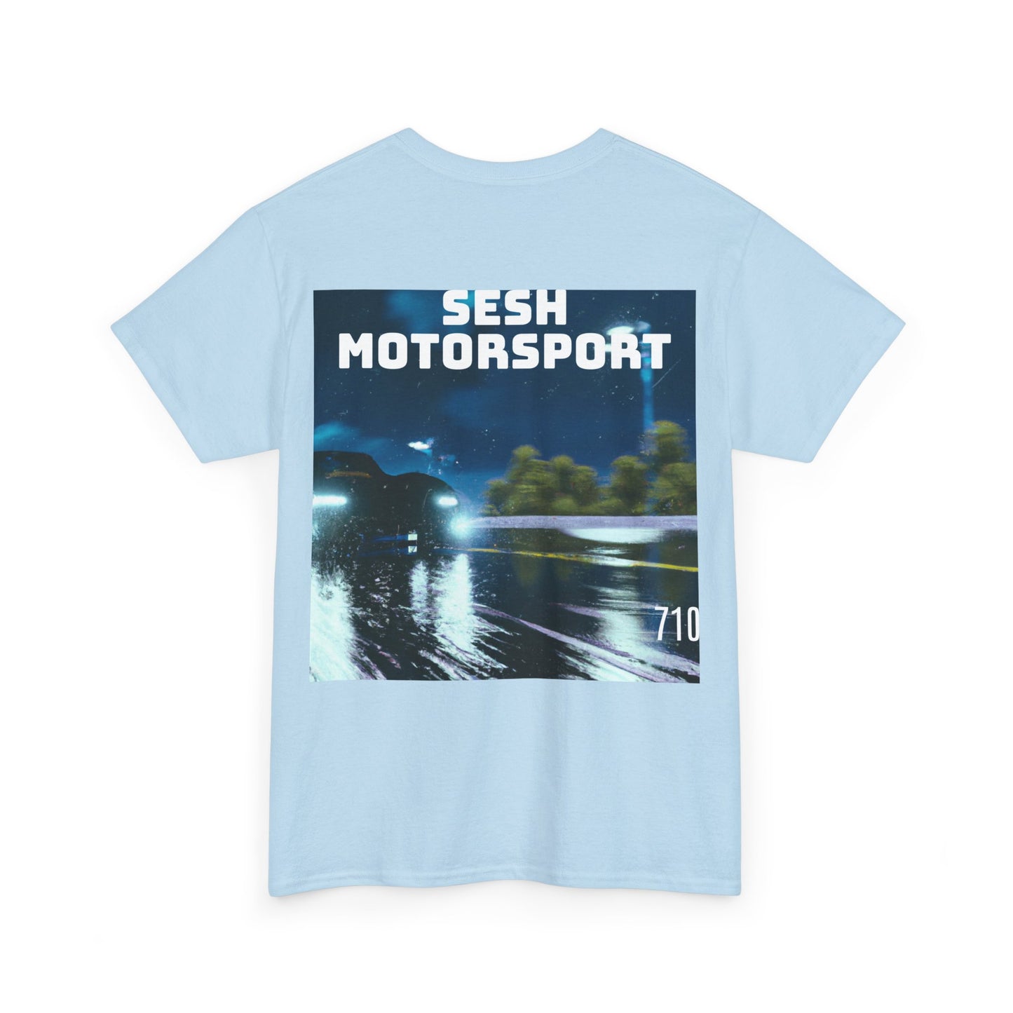Sesh Motor-Sport Night Drive Collection Unisex Heavy Cotton Tee