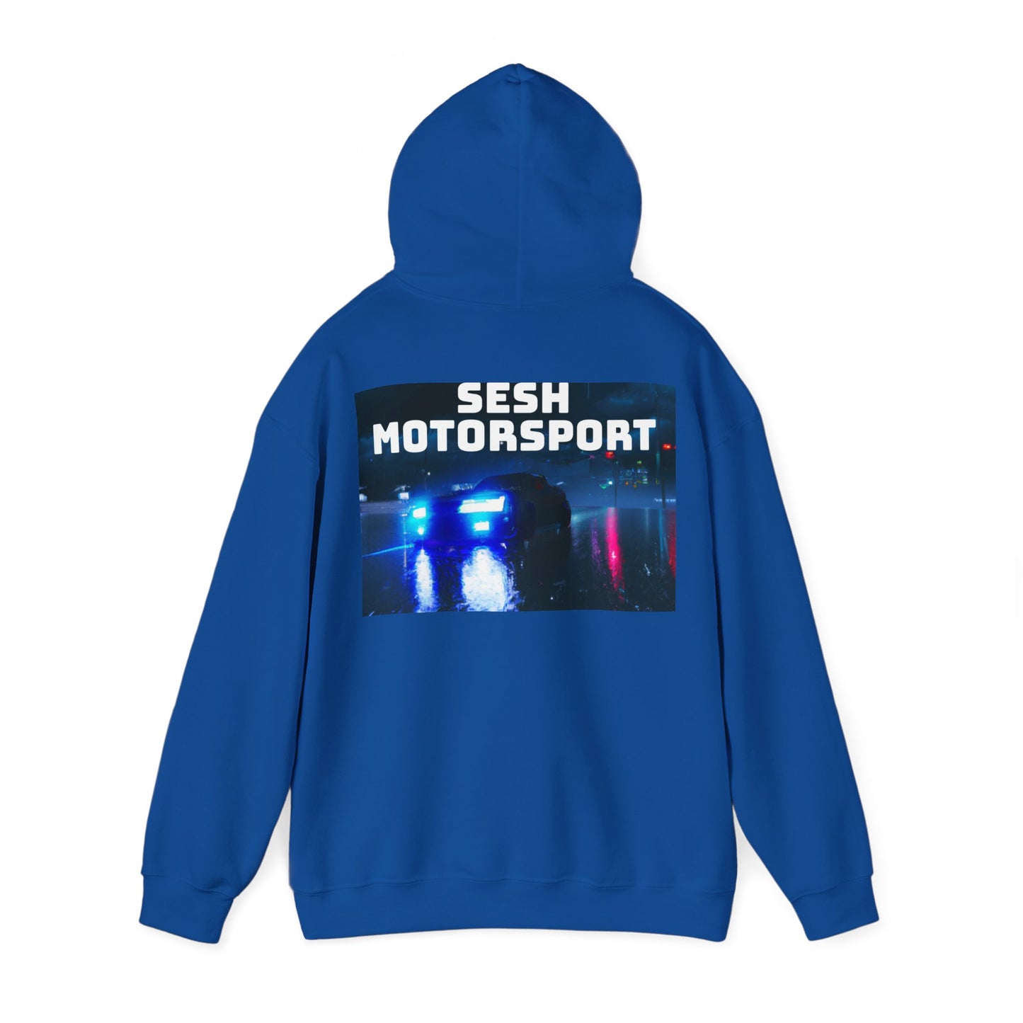 Sesh Motor-Sport Night Drive Collection Unisex Heavy Blend™ Hooded Sweatshirt