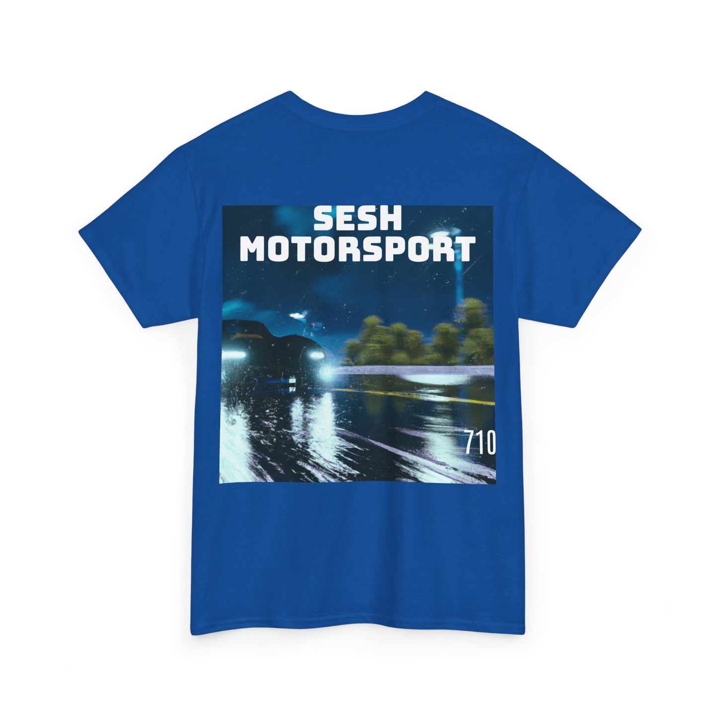 Sesh Motor-Sport Night Drive Collection Unisex Heavy Cotton Tee