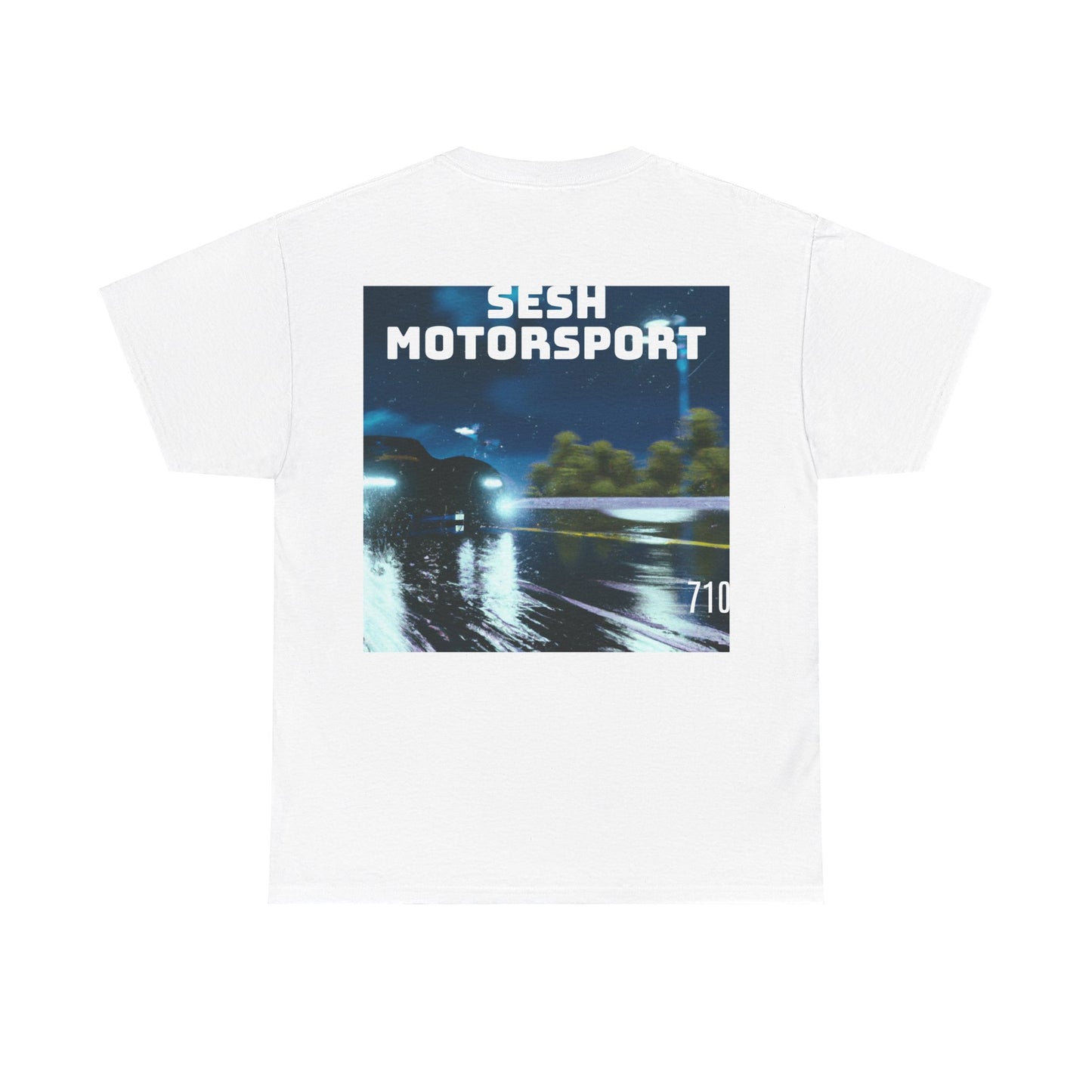 Sesh Motor-Sport Night Drive Collection Unisex Heavy Cotton Tee