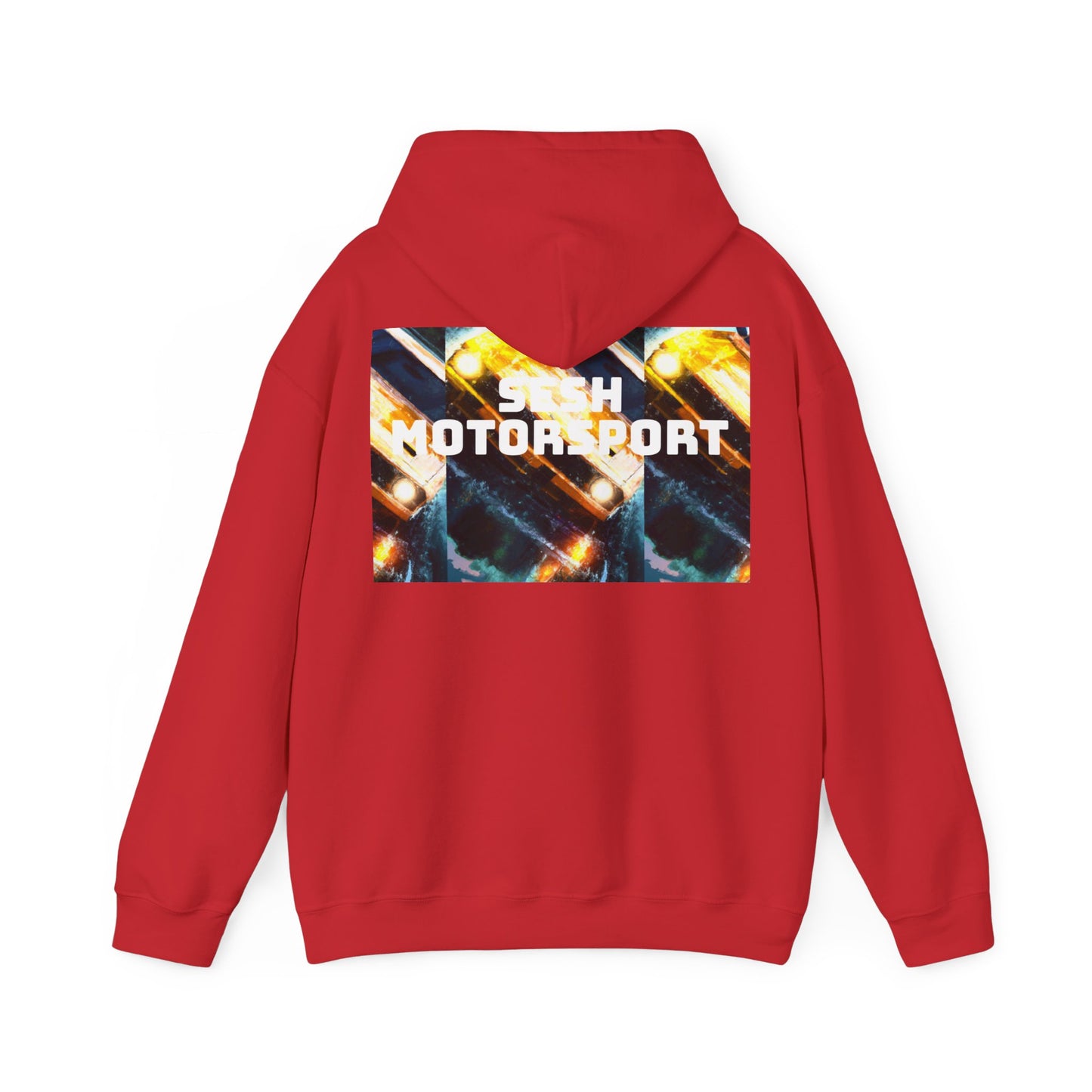 Sesh Motor-Sport Night Drive Collection Unisex Heavy Blend™ Hooded Sweatshirt
