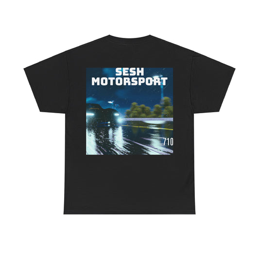 Sesh Motor-Sport Night Drive Collection Unisex Heavy Cotton Tee