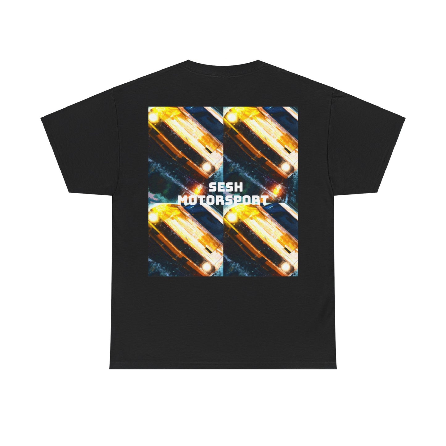 Sesh Motor-Sport Night Drive Collection Unisex Heavy Cotton Tee