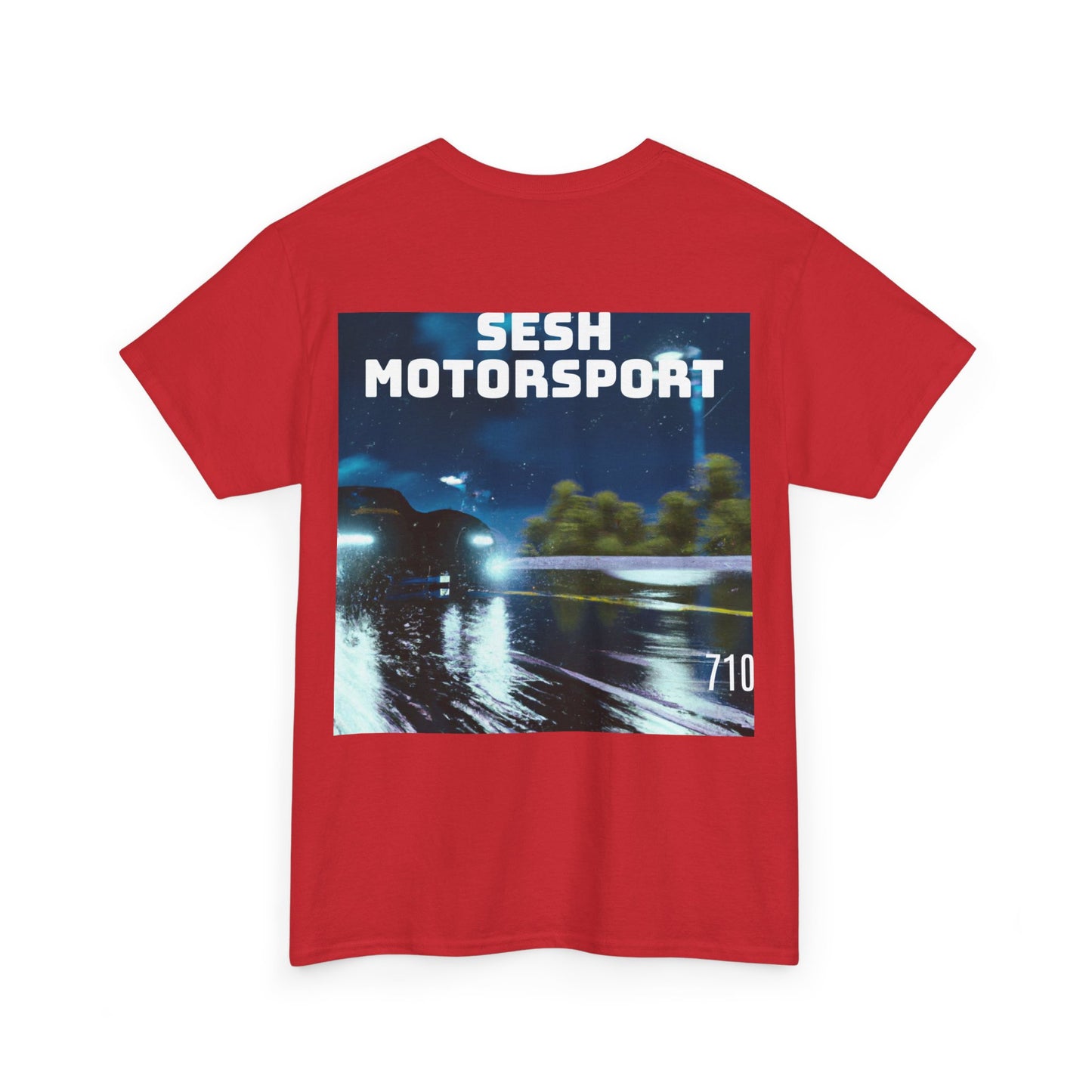 Sesh Motor-Sport Night Drive Collection Unisex Heavy Cotton Tee