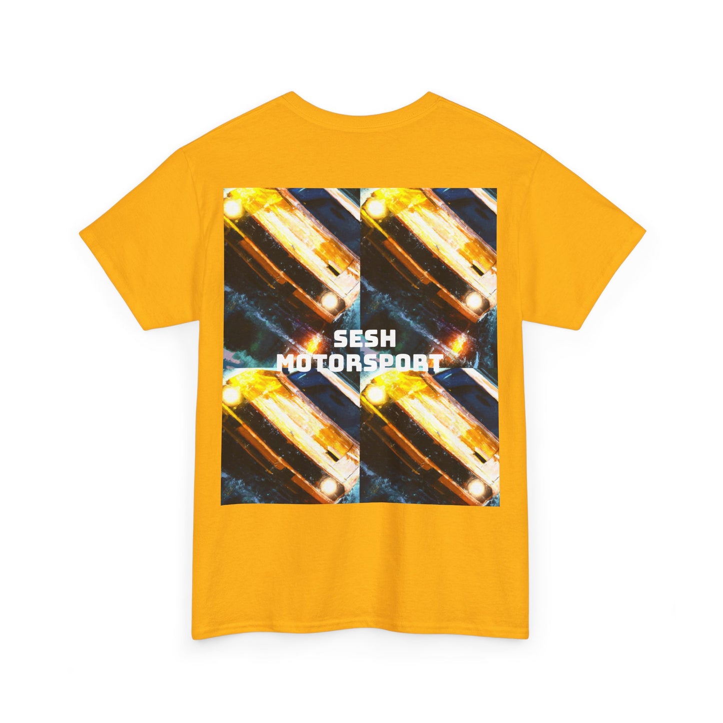 Sesh Motor-Sport Night Drive Collection Unisex Heavy Cotton Tee