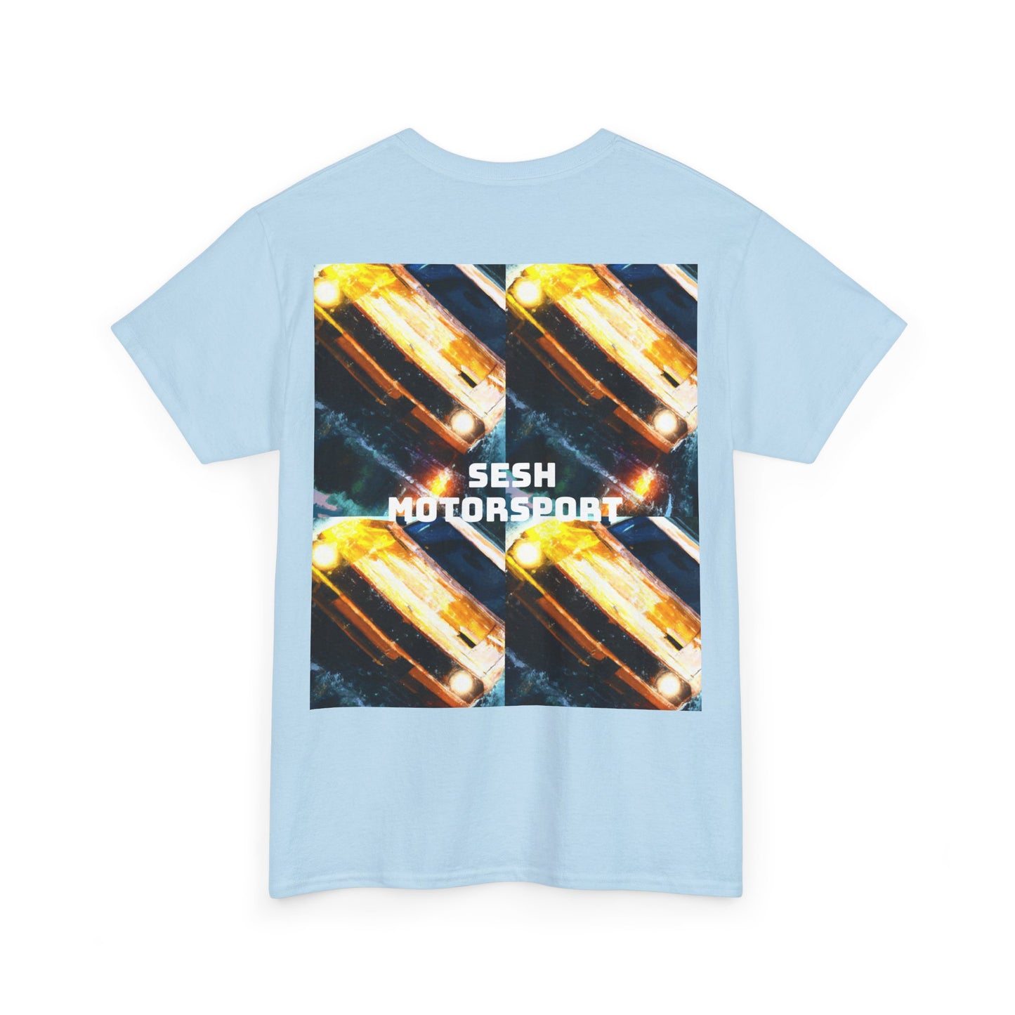 Sesh Motor-Sport Night Drive Collection Unisex Heavy Cotton Tee