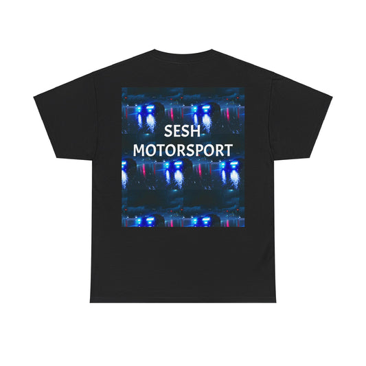Sesh Motor-Sport Night Drive Collection Unisex Heavy Cotton Tee