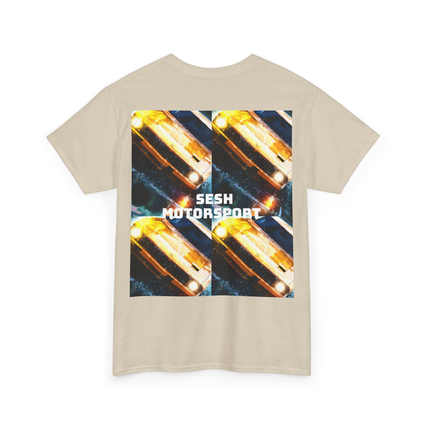 Sesh Motor-Sport Night Drive Collection Unisex Heavy Cotton Tee